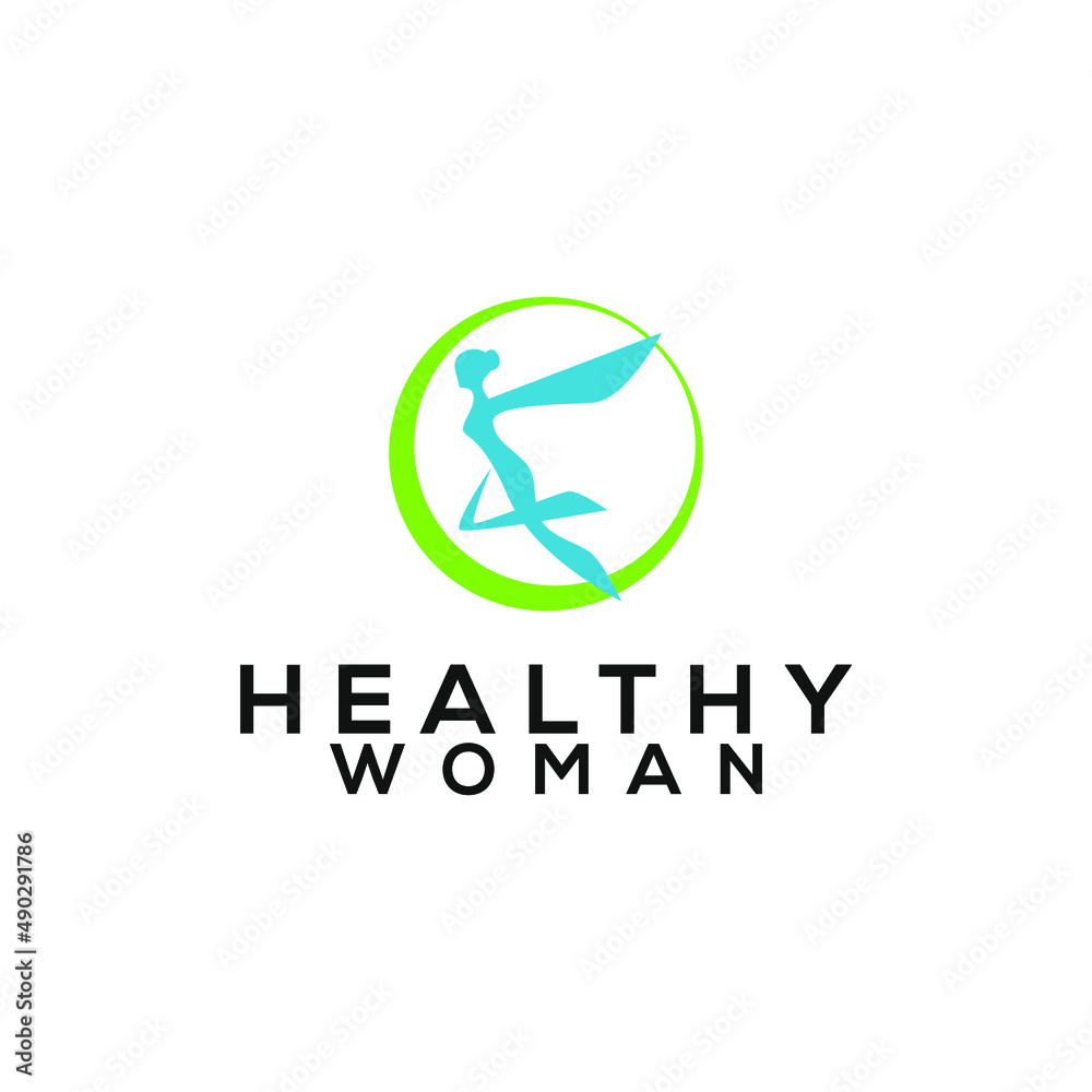 Women's Health Logo Design Concept Women's Health Logo Design Concept