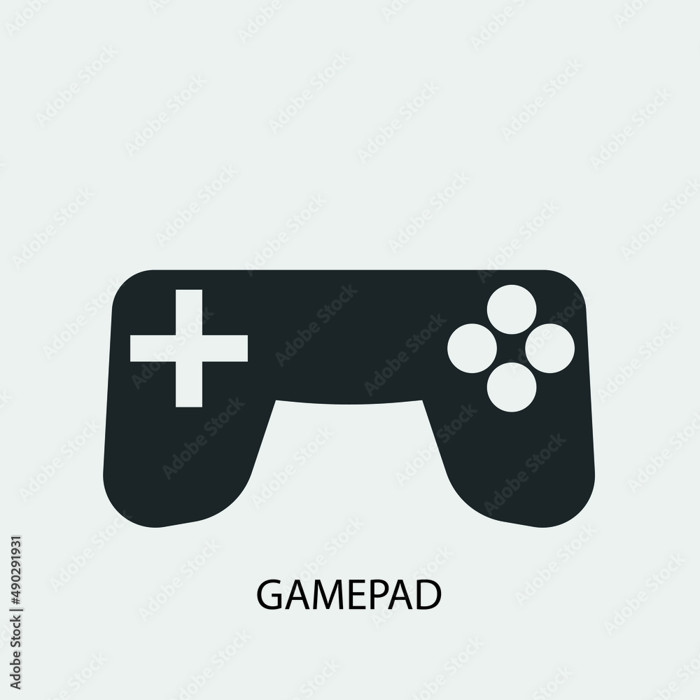 Gamepad vector icon illustration sign