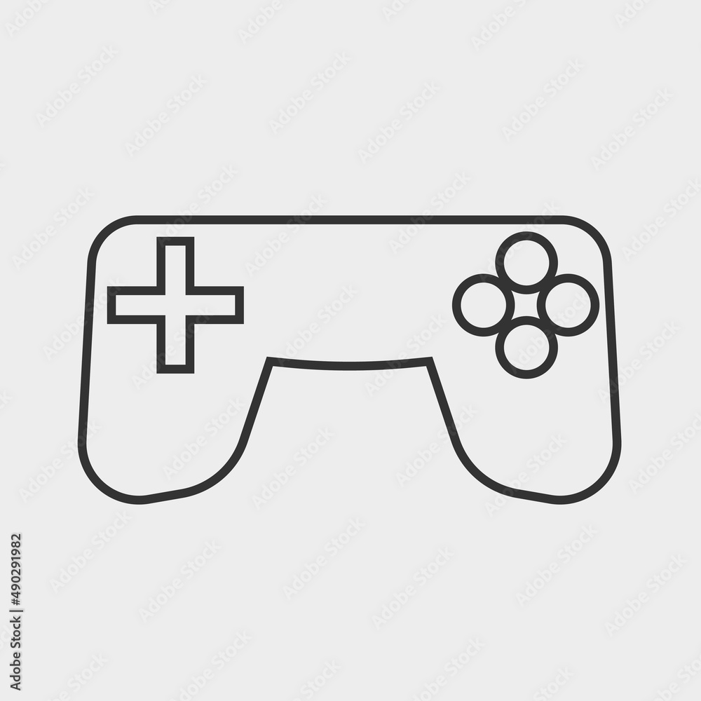 Gamepad vector icon illustration sign Gamepad vector icon illustration sign