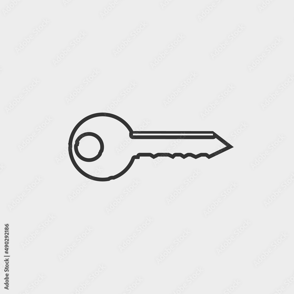 Keys vector icon illustration sign Keys vector icon illustration sign