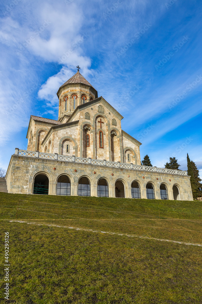 Famous Bodbe Monastery view in Signagi, town in Kakheti region of Georgia