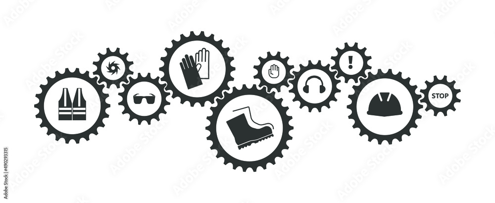 vector illustration of a set of work safety vector illustration of a set of work safety
