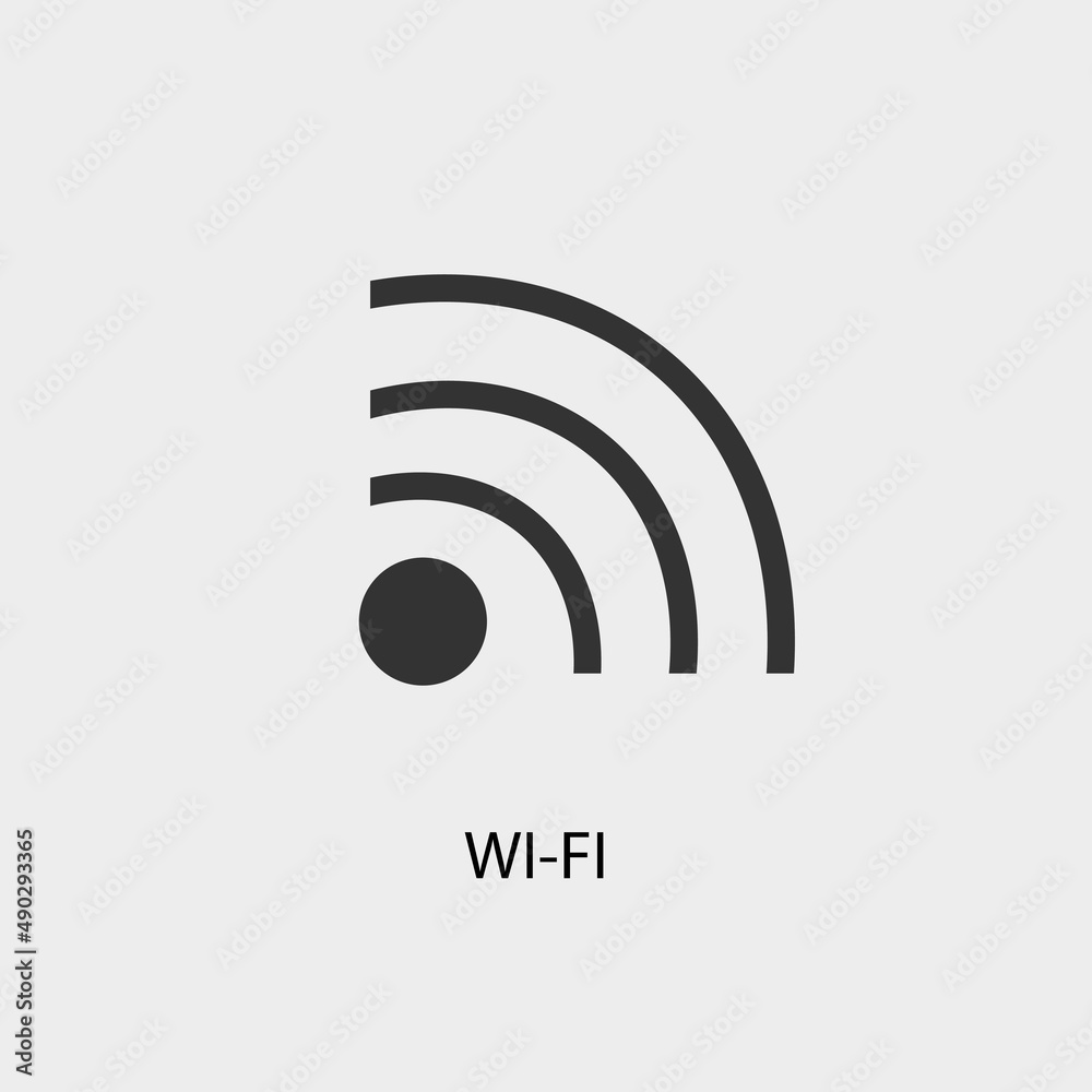 Wifi vector icon illustration sign Wifi vector icon illustration sign