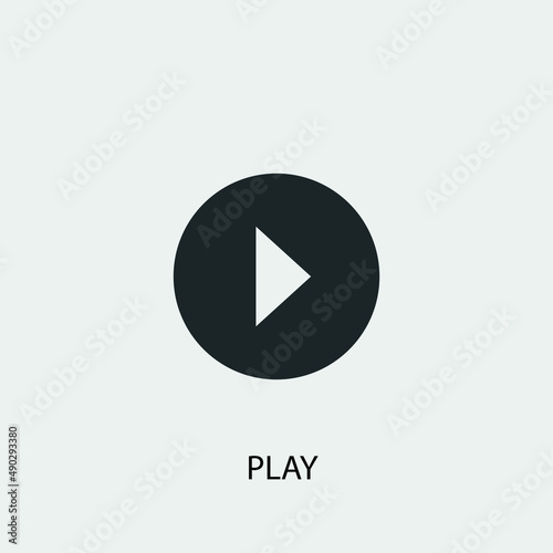 Free Download Play vector icon illustration sign - GFXLoad