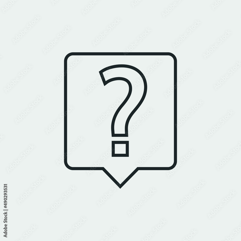 Question mark vector icon illustration sign Question mark vector icon illustration sign