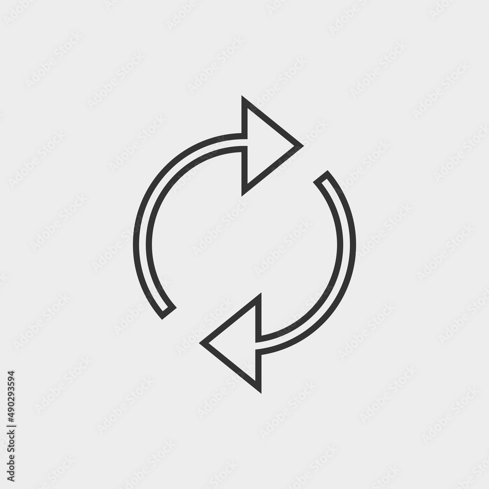 Refresh vector icon illustration sign Refresh vector icon illustration sign