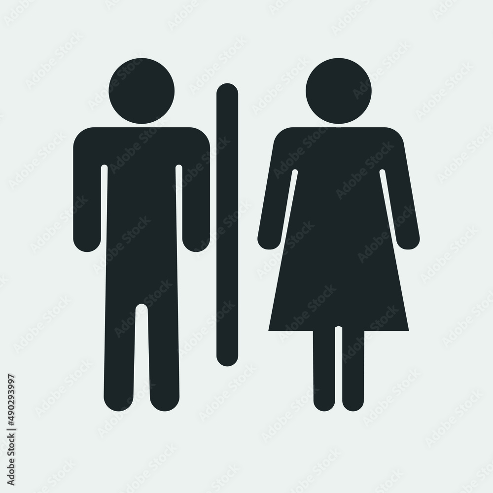 Toilet vector icon illustration sign Toilet vector icon illustration sign