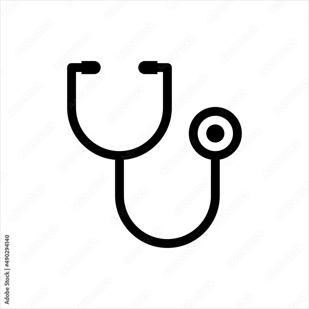 steethoscope-medical icon flat style steethoscope-medical icon flat style