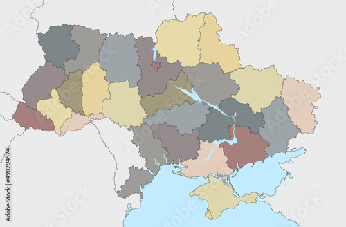 ukraine map and administrative divisions