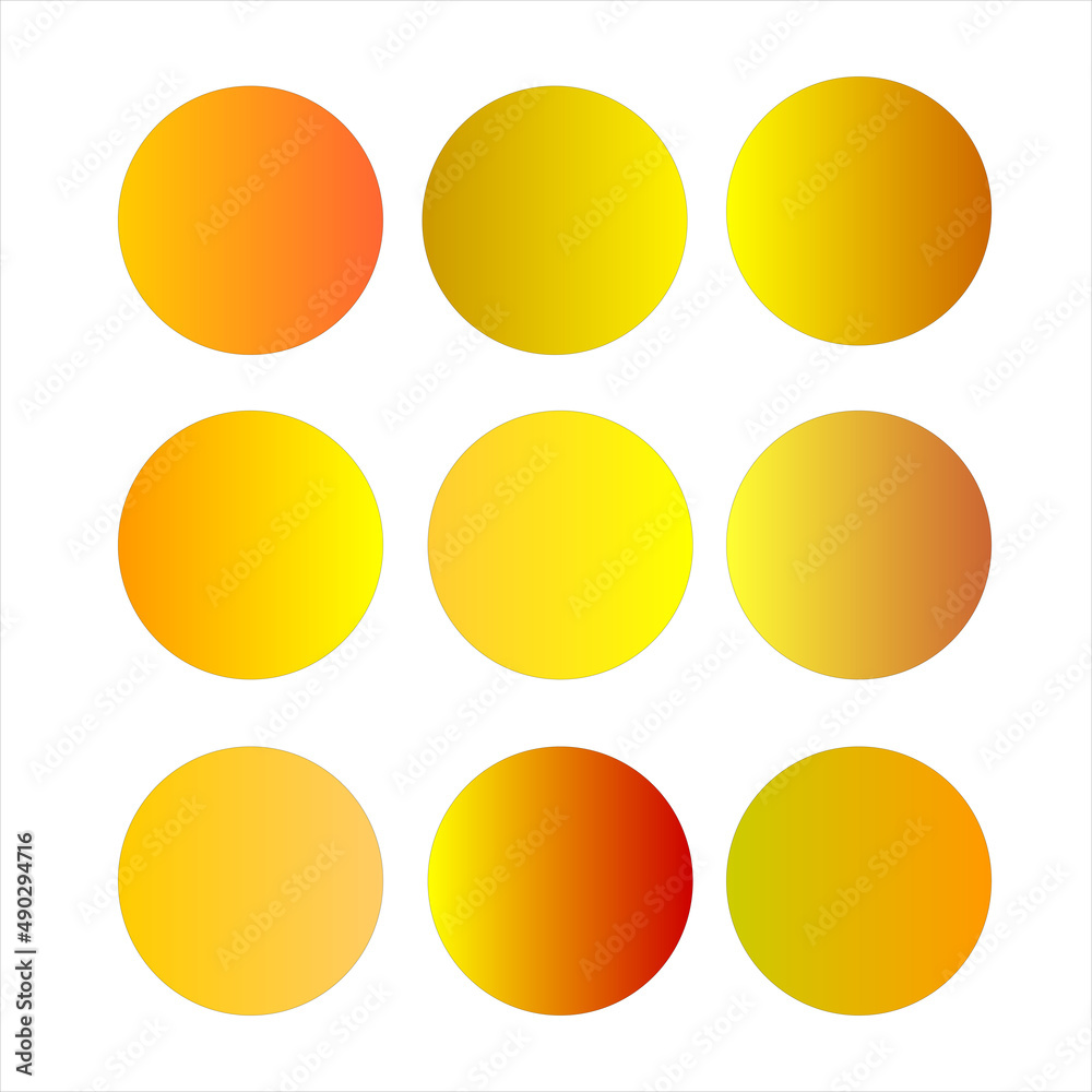 Yellow -Orange gradients shade 