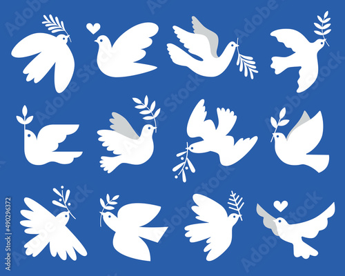 Stampa su tela Peace Doves