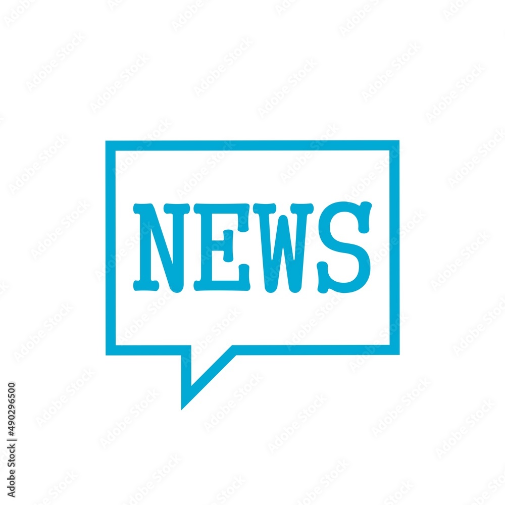 Speech bubble news concept icon isolated on white background Speech bubble news concept icon isolated on white background