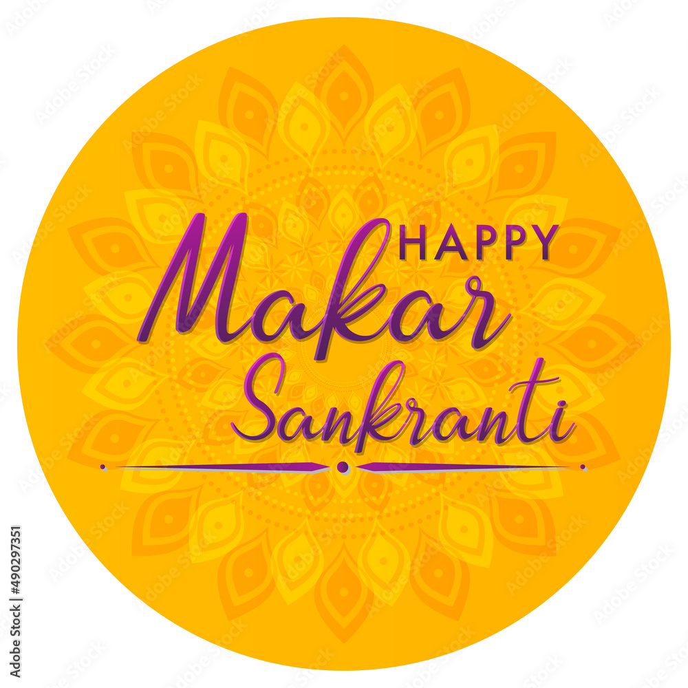 Fototapeta premium Happy Makar Sankranti day