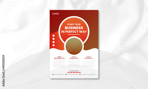 Modern Trendy Business Flyer Design Template. Brochure cover banner design, business posters, modern business banners and leaflets.and leaflets.