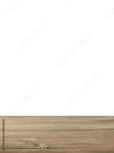 Empty table top with isolated background