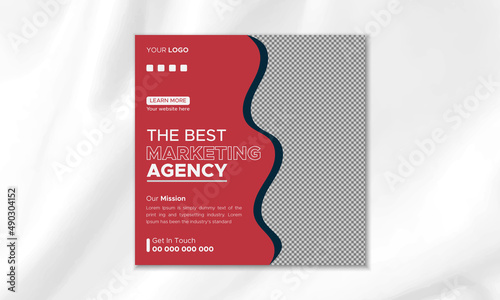 Creative Marketing Social Media Post Design 
Template | Business digital marketing Instagram banner and posters.