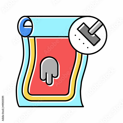 carpet cleaning color icon vector illustration