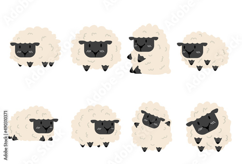 Cute Funny black Sheep set