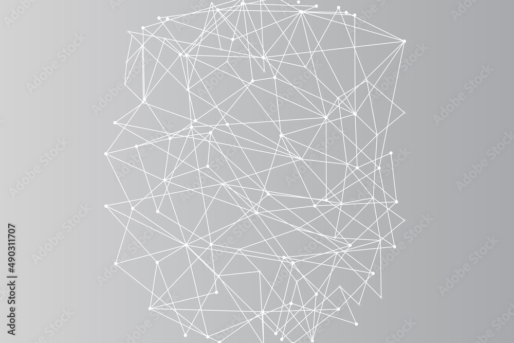 Network abstract connection isolated on gray background. Network technology background with dots and lines. Ai background. Modern abstract concept. Ai background vector, network technology Network abstract connection isolated on gray background. Network technology background with dots and lines. Ai background. Modern abstract concept. Ai background vector, network technology