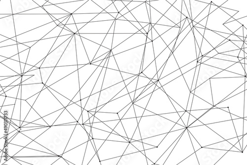 Network abstract connection isolated on white background. Network technology background with dots and lines. Ai background. Modern abstract concept. Ai background vector, network technology