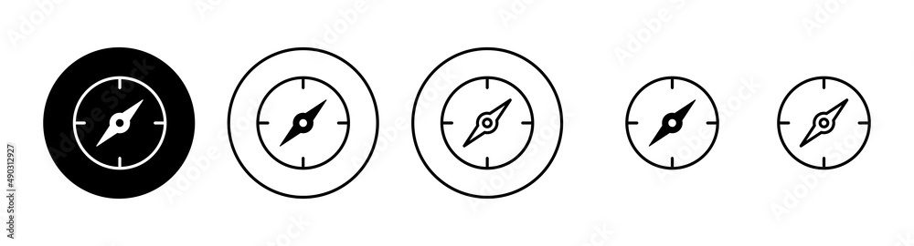 Compass icons set. arrow compass icon sign and symbol Compass icons set. arrow compass icon sign and symbol