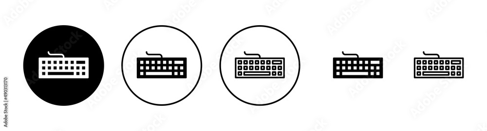 Keyboard icons set. keyboard sign and symbol Keyboard icons set. keyboard sign and symbol