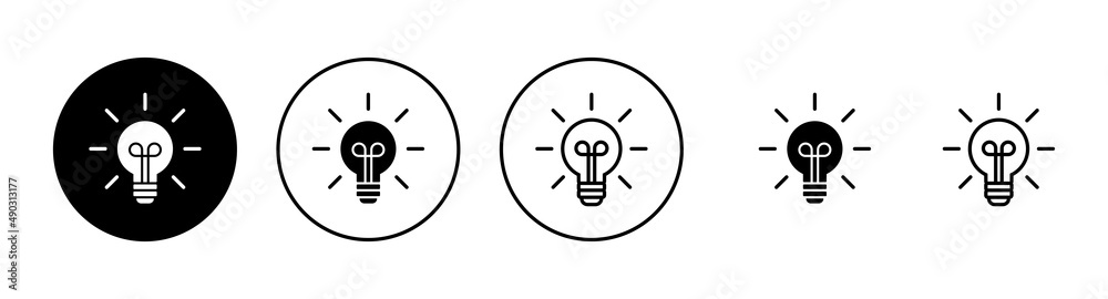 Lamp icons set. Light bulb sign and symbol. idea symbol. Lamp icons set. Light bulb sign and symbol. idea symbol.