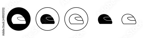 Free Download Helmet icons set. Motorcycle helmet sign and symbol. Construction helmet icon. Safety helmet - GFXLoad