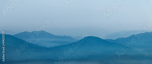 mountain landscape with clouds © may