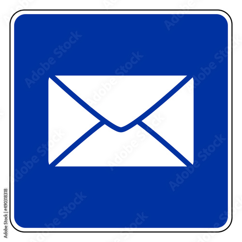 Brief und Schild