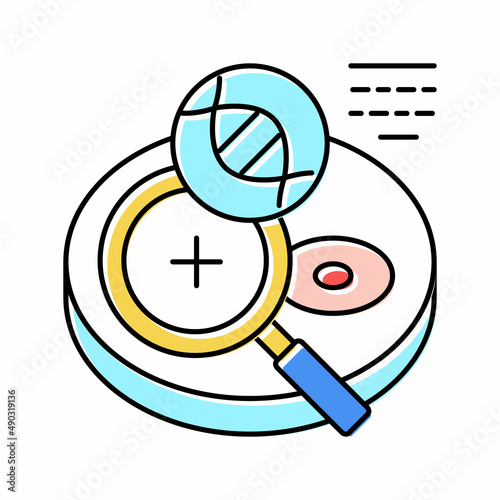 indicator of success fertilization color icon vector illustration