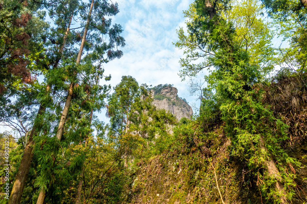 Fototapeta premium Scenery of Yandang Mountain National Geopark, Wenzhou city, Zhejiang Province, China
