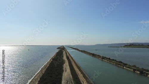 Wallpaper Mural Canal du Rhône à Sète, vue aérienne, Occitanie Torontodigital.ca