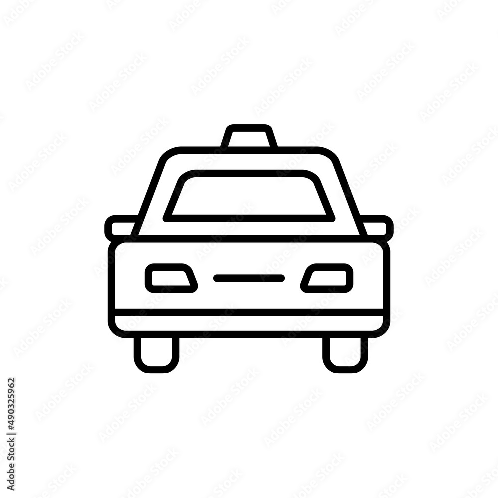 Taxi Icon Logo Design Vector Template Illustration