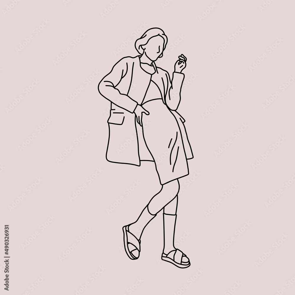 Fototapeta premium illustration of a person