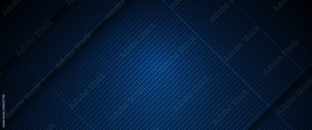 Obraz premium Vector modern digital graphic design with light line, geometric shape, stripe line pattern and texture on gradient blue colours background. Illustration abstract art for wallpaper, template, banner