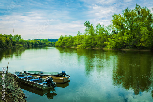 boat on the river