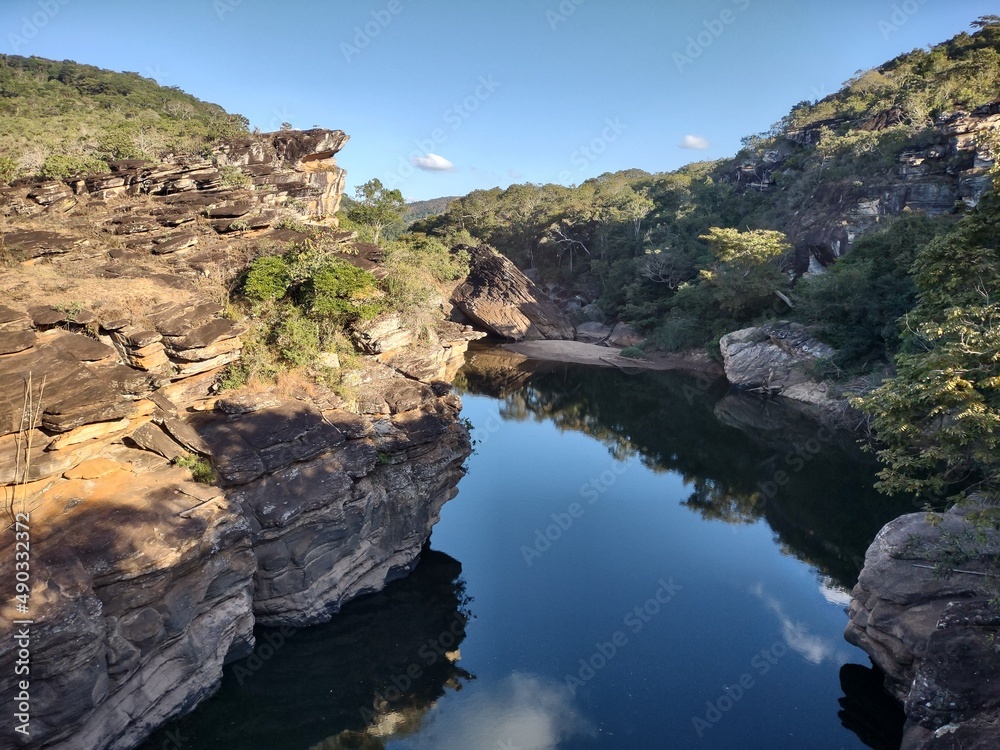 river in the mountains of Minas Gerais - BR