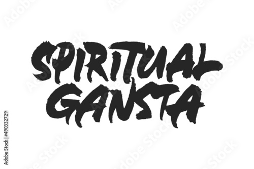 Spiritual Gansta lettering design