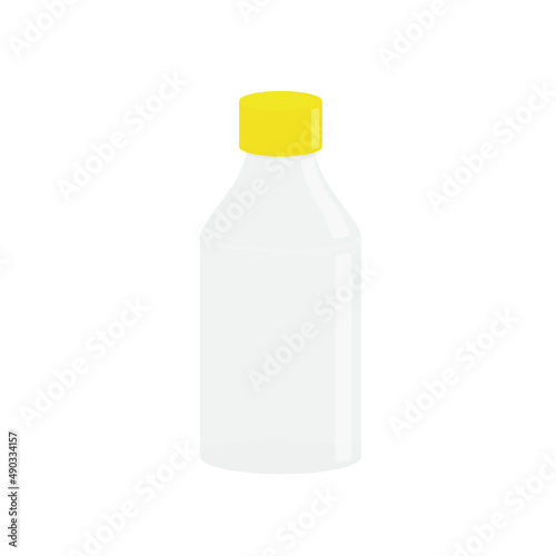 Mini bottle mockup illustration vector. Bottle vector editable