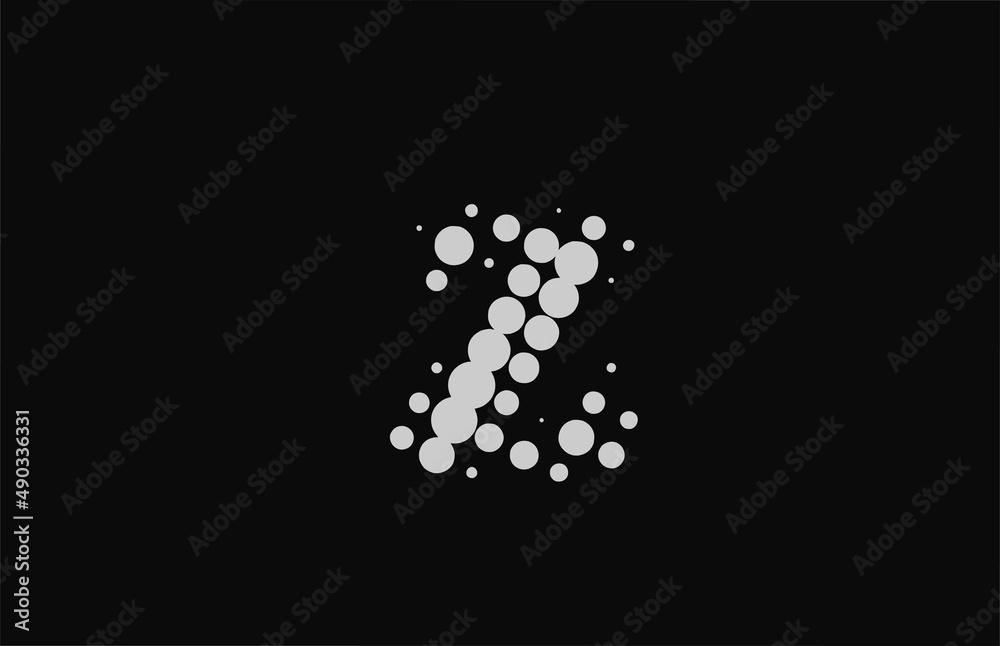 dotted Z alphabet letter icon logo design. Creative template for business and company with dot dotted Z alphabet letter icon logo design. Creative template for business and company with dot