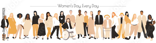 Women's Day, Every Day banner.