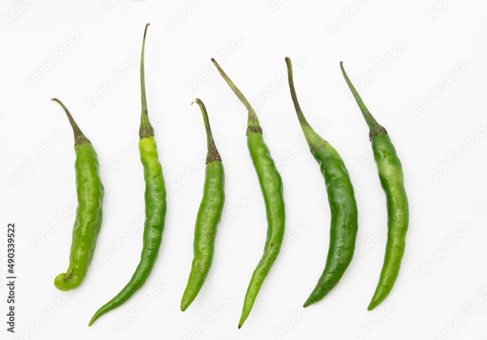 green chili pepper isolated on white background with clipping path green chili pepper isolated on white background with clipping path