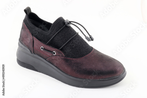Leather and comfortable women's shoes.