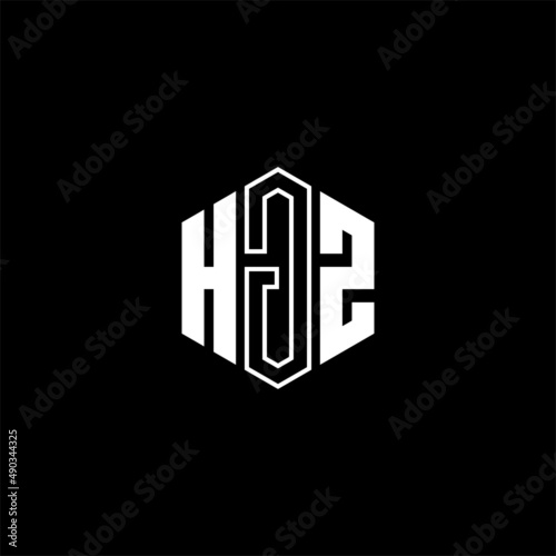 HGS letter hexagon linked vector logo modern photo