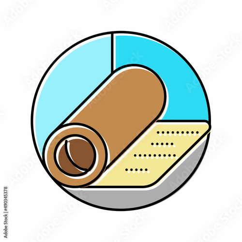 underlay for parquet board color icon vector illustration