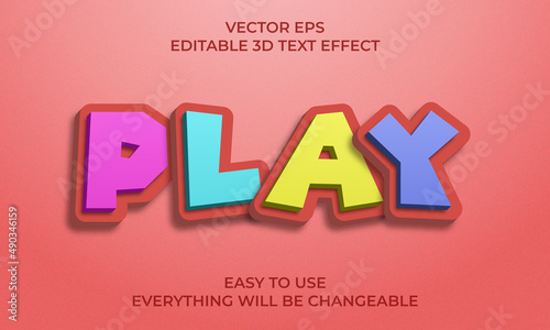 play 3d color full gaming text effect