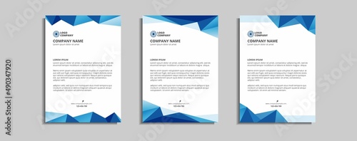modern corporate letterhead template design