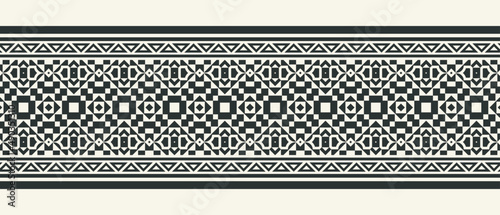 ornament style ethnic seamless borders