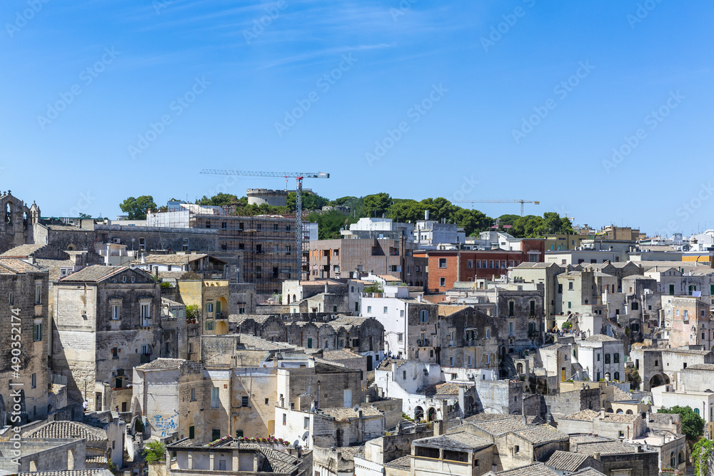 Beautiful view of Matera. City of Basilicata. Beautiful view of Matera. City of Basilicata.